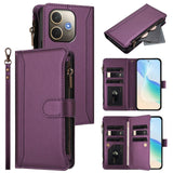 OPPO A5 PRO 4G / 5G Zip Wallet 9 card Slot Flip Cover with Magnetic Closing Front Cover Noco