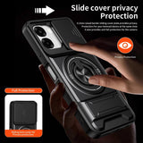 OPPO A6x 4G / 5G Camera Sliding Window Magnetic Shockproof Phone Cover - Noco