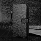 OPPO A6x 4G / 5G Honeycomb Texture Leather Phone Case With Card Slots - Noco