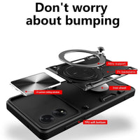 Oppo A78 4G Camshield Cover with Metal Ring/Stand Noco