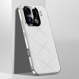 OPPO Find X9 Pro Patterned PU Leather Case – Slim Electroplated Frame - White - Noco