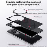 OPPO Find X9 Pro Patterned PU Leather Case – Slim Electroplated Frame - Noco