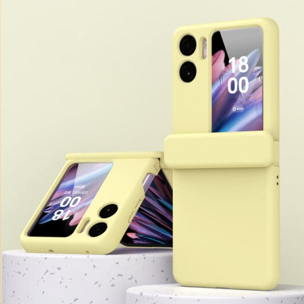 Oppo Find N2 Flip Pastel Protective Cover Hinged Rigid Shell - Yellow - Cover Noco
