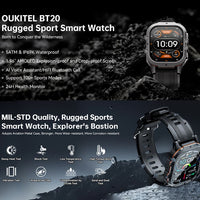 Oukitel BT20 1.96 AMOLED Display Rugged Smart Watch 5ATM IP69K 100+ Sports Modes - Orange - watch Oukitel