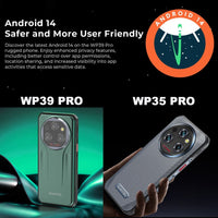 OUKITEL WP35 PRO/WP39 PRO 5G Rugged Phone 12GB RAM + 512GB 6.6’’ FHD + Screen 11000mah Battery - Oukitel
