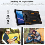 Oukitel RT6 4G Rugged Tablet Big 20000mAh Battery 8GB RAM+256GB 10.1in FHD+ Screen Carry Handle - tablet Oukitel