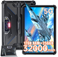 Oukitel RT7 Titan 5G Rugged Tablet 32000mAh Battery 12GB RAM+256GB 10.1in FHD+ Screen Carry Handle - Blue - tablet Oukitel