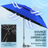 Outdoor Sun Umbrella with Clamp for Fishing and Camping Chairs - NOCO