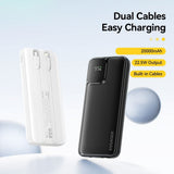 Essager ESD023 20000mAh 22.5W Fast Charging Power Bank with Built-In Type-C and Lightning Cables - Joyroom