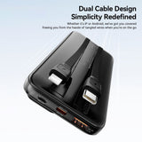 Essager ESD023 20000mAh 22.5W Fast Charging Power Bank with Built-In Type-C and Lightning Cables - Joyroom
