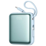Joyroom JR-PBF27 22.5W 10000mAh Power Bank with Built-In Dual Cables - Blue - Joyroom