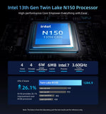 BMAX B4 Turbo Mini PC 16GB RAM + 1TB Intel N150 Windows 11 Pro - 16GB + 1TB - BMAX