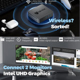 BMAX B3 Pro Mini PC Computer Windows 11 Pro 8GB + 256GB Intel N5095 Dual HDMI - BMAX