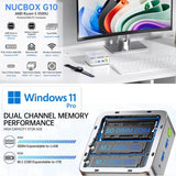 GMKtec NucBox G10 Mini PC | AMD Ryzen 5 3500U | 16GB RAM | 1TB SSD | Windows 11 Pro - GMKtec