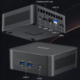Ninkear N10 Mini PC: Intel N100 Processor 16GB RAM 512GB SSD Windows 11 Pro - BMAX
