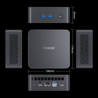 Ninkear N10 Mini PC: Intel N100 Processor 16GB RAM 512GB SSD Windows 11 Pro - BMAX