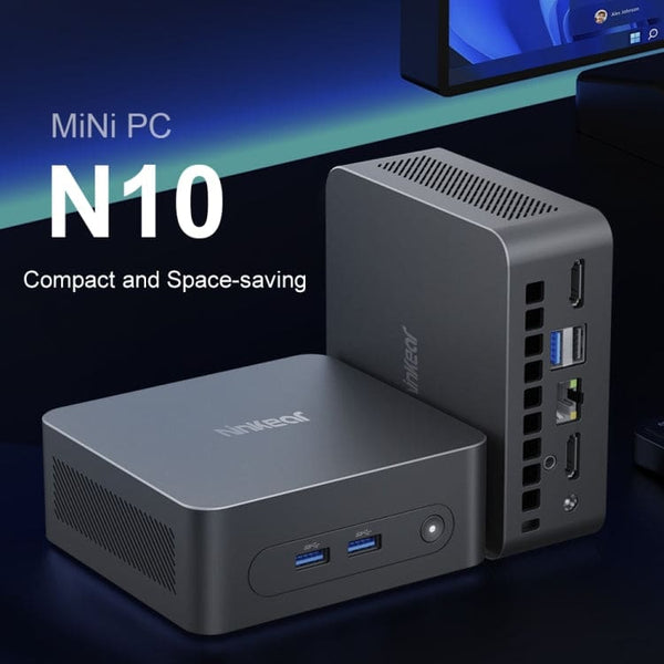 Ninkear N10 Mini PC: Intel N100 Processor 16GB RAM 512GB SSD Windows 11 Pro - BMAX