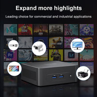 Ninkear N10 Mini PC: Intel N100 Processor 16GB RAM 512GB SSD Windows 11 Pro - BMAX