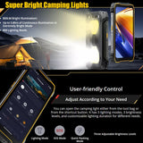 Blackview BV7300 4G Rugged Phone 15000mAh Battery 6GB RAM + 256GB Camping Lights - Black - Blackview