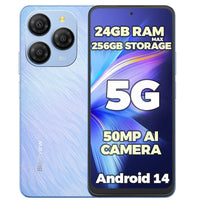 Blackview Shark 9 5G 8GB + 256GB 50MP AI Camera 6.67in Screen 5000mA Battery - Blue - Blackview