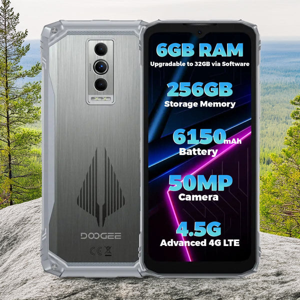 Doogee Blade 10 Pro Energy 4G Rugged Phone 6GB RAM + 256GB Silver Doogee