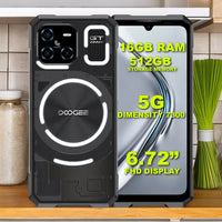 Doogee Blade GT Ultra 5G Rugged Phone 16GB RAM + 512GB 6.72’’ Screen LED Lighting - Black - Doogee