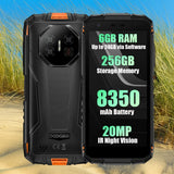 Doogee Fire 3 Ultra Rugged 6GB + 256GB 8350mAh 5.5’’ Display 20MP Nightvision Camera - Black and Orange - Doogee