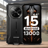 Doogee Fire 5 Rugged Smartphone | 13000mAh Battery & 6.6-Inch Display - Black and Grey - Doogee