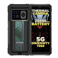 Doogee Fire 6 Max Thermal Camera 5G Rugged Phone 20800mAh Dimensity 7050 5G 6.72’’ Screen - Green - Doogee