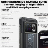 Doogee Fire 6 Max Thermal Camera 5G Rugged Phone 20800mAh Dimensity 7050 5G 6.72’’ Screen - Green - Doogee