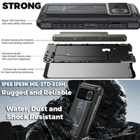 Doogee Fire 6 Max Thermal Camera 5G Rugged Phone 20800mAh Dimensity 7050 5G 6.72’’ Screen - Green - Doogee