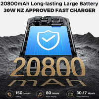 Doogee Fire 6 Max Thermal Camera 5G Rugged Phone 20800mAh Dimensity 7050 5G 6.72’’ Screen - Green - Doogee