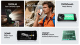Doogee Fire 7 Pro 5G Rugged Phone | 13000mAh | POC Intercom | 8GB RAM + 256GB | Camping Lights - Doogee