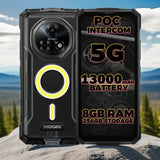 Doogee Fire 7 Pro 5G Rugged Phone | 13000mAh | POC Intercom | 8GB RAM + 256GB | Camping Lights - Doogee