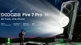 Doogee Fire 7 Pro 5G Rugged Phone | 13000mAh | POC Intercom | 8GB RAM + 256GB | Camping Lights - Doogee