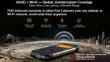 Doogee Fire 7 Ultra 5G Rugged Phone | 13000mAh | POC Intercom | 125dB Speaker | 8GB RAM + 256GB - Doogee