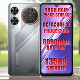 DOOGEE M30 4G Waterproof Smartphone | 8000mAh Battery | 6.88’’ 120Hz Display - Silver - Doogee
