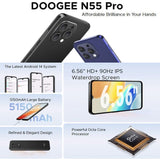 Doogee N55 Pro 6GB + 256GB 4G Mobile 6.56in Display 5150mAh Battery - Doogee