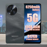 DOOGEE Note59 Pro+ 5G Smartphone | 12GB RAM 512GB ROM 6250mAh Battery Android 15 - Black - Doogee