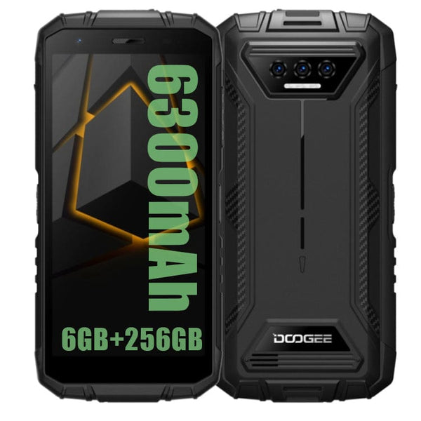 Doogee S41 Max Rugged Phone 6GB + 256GB 6300mAh Battery 5.5’ HD Display NFC - Green
