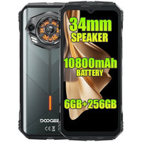 Doogee S Punk 4G Rugged Phone 6GB + 256GB 4W Speaker LED Lights 10800mAh Battery - Doogee