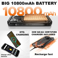 Doogee S Punk Pro 4G Rugged Phone 8GB + 512GB 4W Speaker LED Lights 10800mAh Battery - Doogee