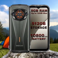 Doogee S Punk Pro 4G Rugged Phone 8GB + 512GB 4W Speaker LED Lights 10800mAh Battery - Doogee