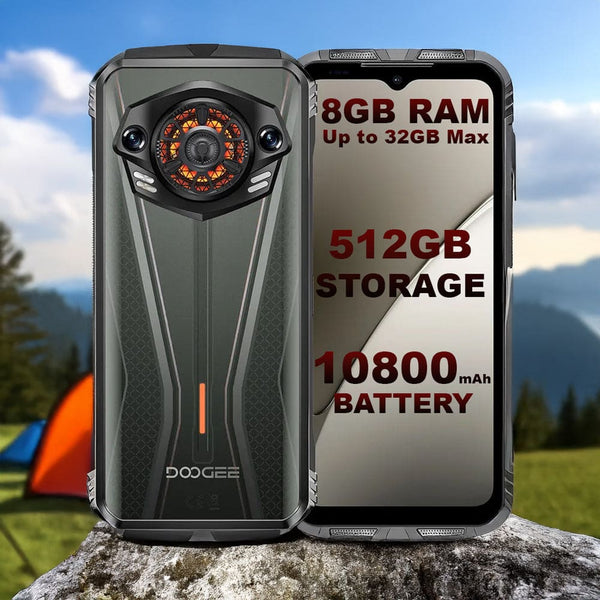 Doogee S Punk Pro 4G Rugged Phone 8GB + 512GB 4W Speaker LED Lights 10800mAh Battery - Doogee