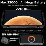 Doogee V Max S 5G Rugged 8GB + 256GB 22000mAh 108MP Samsung Camera IR Night Vision Camping Lights - Black - Doogee