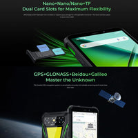 Oukitel G5 Rugged Phone 6300mAh Battery 4GB RAM + 128GB Camping Light - Black - Oukitel