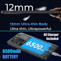 OUKITEL WP50 5G Rugged Phone 6.6’’ HD Display 6500mah Battery 12mm Thick 4GB + 256GB - Oukitel