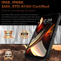 Oukitel WP53 Pro Rugged Phone 11000mAh Battery 8GB RAM + 256GB Camping Light Android 15 - Black - Oukitel