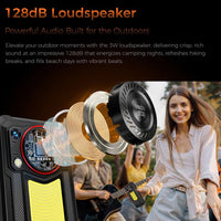 Oukitel WP53 Pro Rugged Phone 11000mAh Battery 8GB RAM + 256GB Camping Light Android 15 - Black - Oukitel