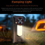 Oukitel WP53 Pro Rugged Phone 11000mAh Battery 8GB RAM + 256GB Camping Light Android 15 - Black - Oukitel